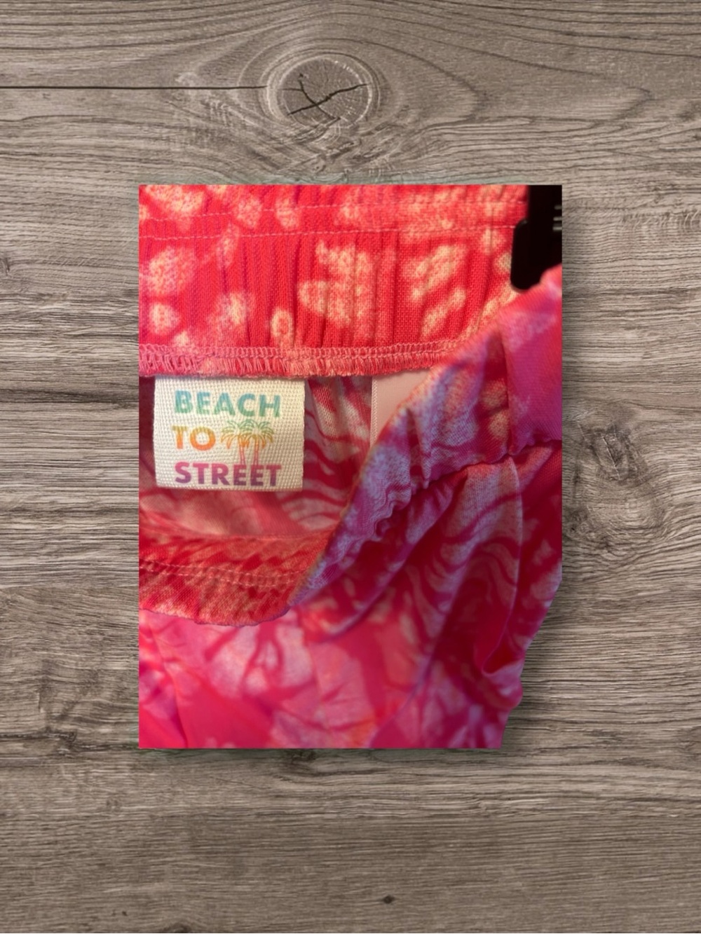 Beach to Street LOGO by Lori Goldstein Coral Tie-Dye Wide-Leg Pants Size XS - Picture 9 of 10